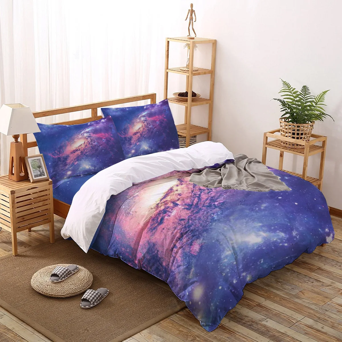 

Cosmic Galaxy Printed Bedding Set 2/3/4pcs Quilt Cover Duvet Cover Set Twin Full Queen King Size Home Textile