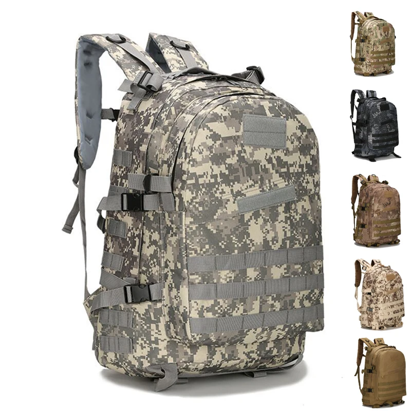 

45L Military Tactical Bags Backpack Army Assault Bag Men Outdoor Hiking Trekking Camping Fishing Hunting Camo Rucksacks