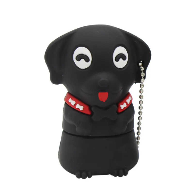 Black Текстовый мне стиль мультяшный флеш-накопитель собака usb флэш-накопитель 4 ГБ 8 ГБ 16 ГБ 32 ГБ 64 Гб мультфильм подарок - Цвет: Black