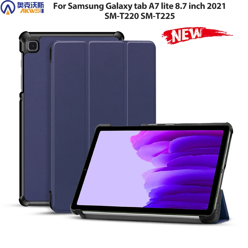 Чехол для Samsung Galaxy tab A7 Lite 8 7 дюймов 2021 Тонкий чехол планшета SM T220 T225 магнитный