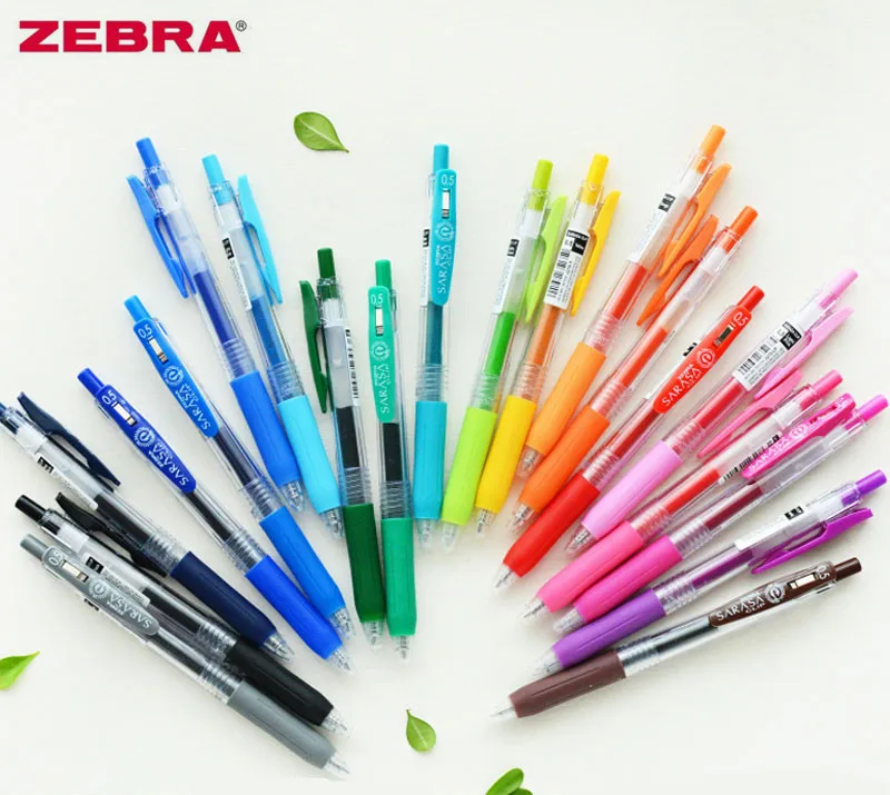 5/8/10/20pcs Japan Zebra SARASA CLIP JJ15 Colour Gel Ink Pen 0.5mm Conventional /Milk /Vintage/Neon Color 43 Colors Optional |