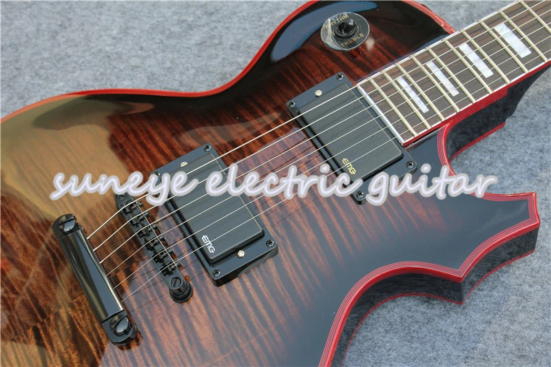 Suneye Custom серая электрическая гитара Красная набор для самостоятельной сборки