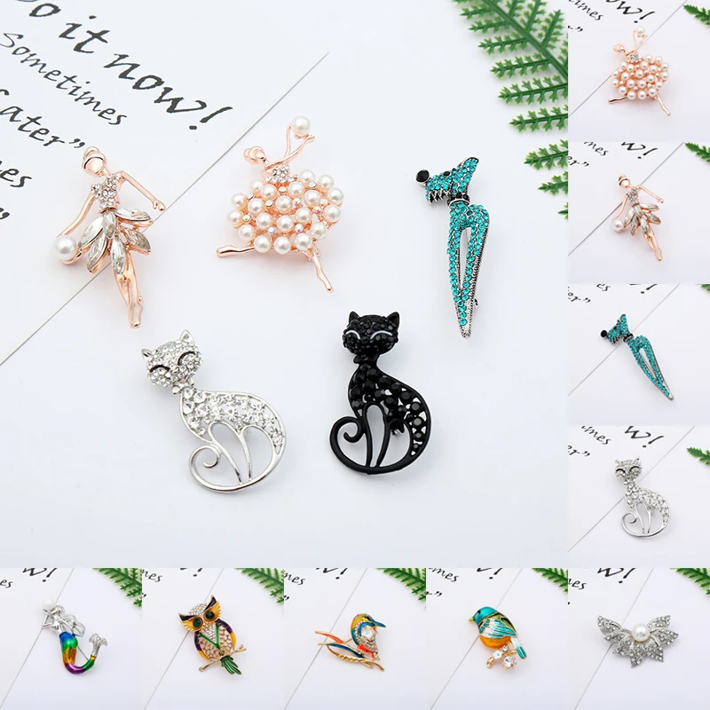 

Fashion Bird Brooches 19 Style Cute Animal Pins Women Men Metal Enamel Charm Spring Design Scarf Dress Coat Jewelry Kid Gift