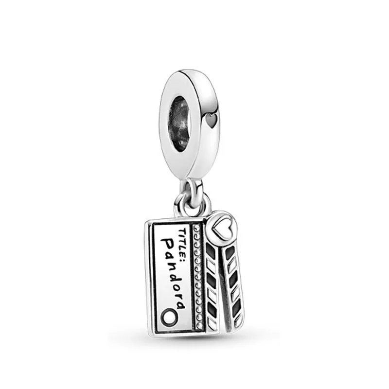 

100% S925 Silver New Retro Film Cassette PAN Pendant For Original Pandora Bracelets And Necklaces Women's Diy Charm Jewelry