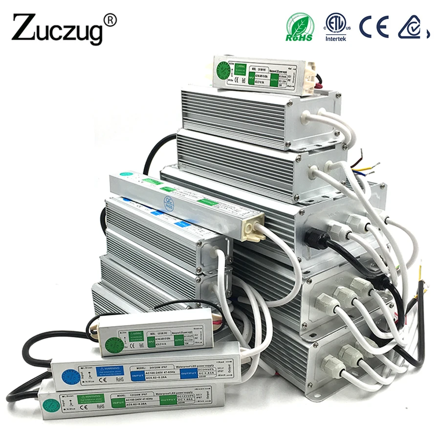 12 V источник питания постоянного тока IP67 Водонепроницаемый AC DC трансформаторы питания 12 V вольт 10W 20W 25W 30W 45W 50W 60W 80W 120W 150W
