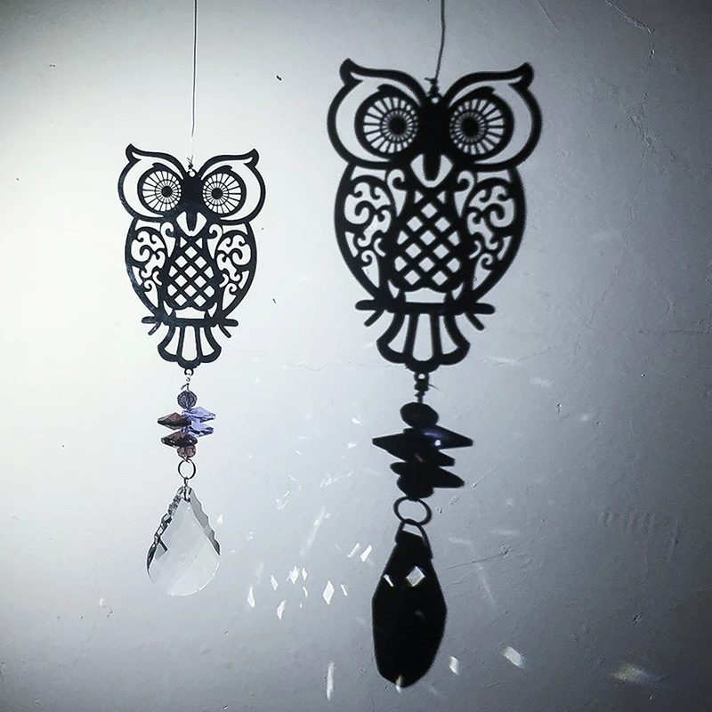 H &amp D Хрустальный Ловец снов в форме совы подвесное украшение Радужный | Дом и сад