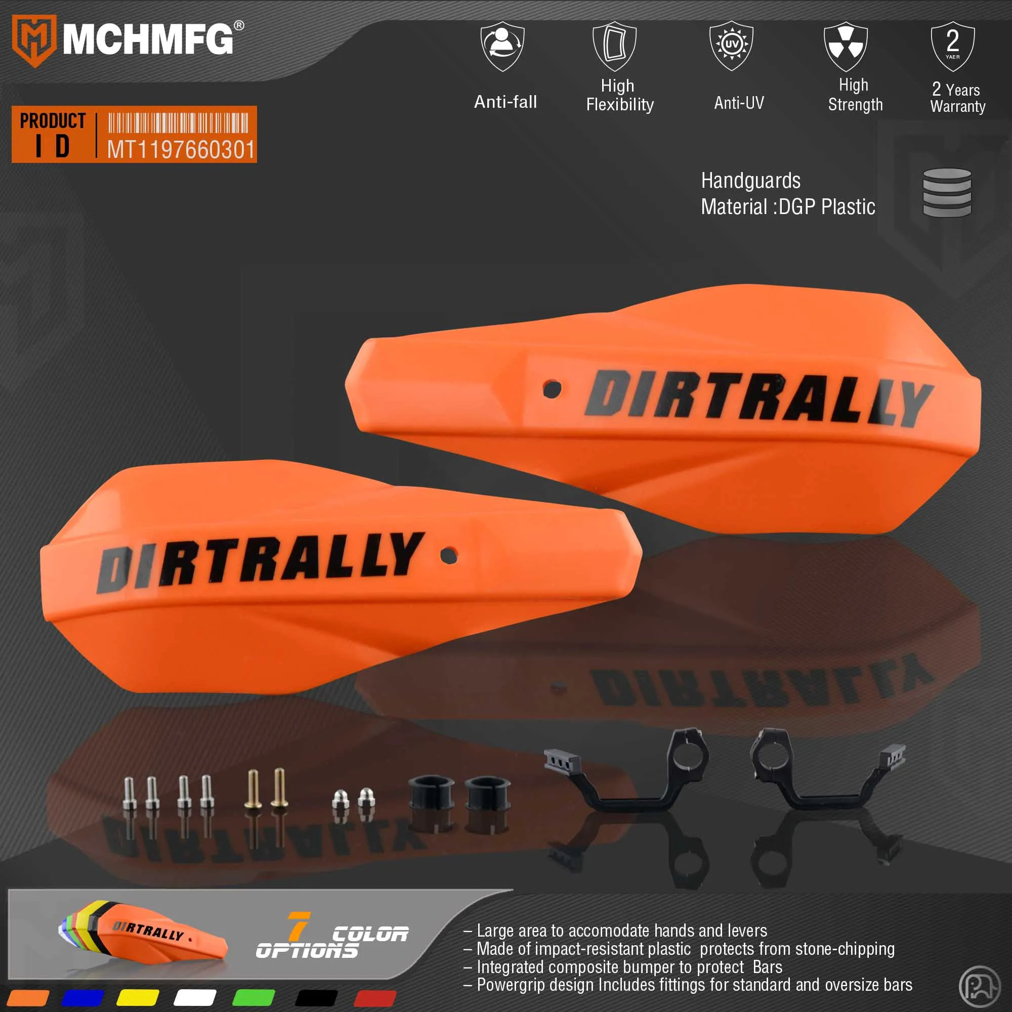 Uniko slim handguards для мотоцикла fit for1/8 28 мм Fat Bar7/8 &quot22 HandlebarCR XR YZ WR EX TTR CRF WRF EXC DRZ|Защита от