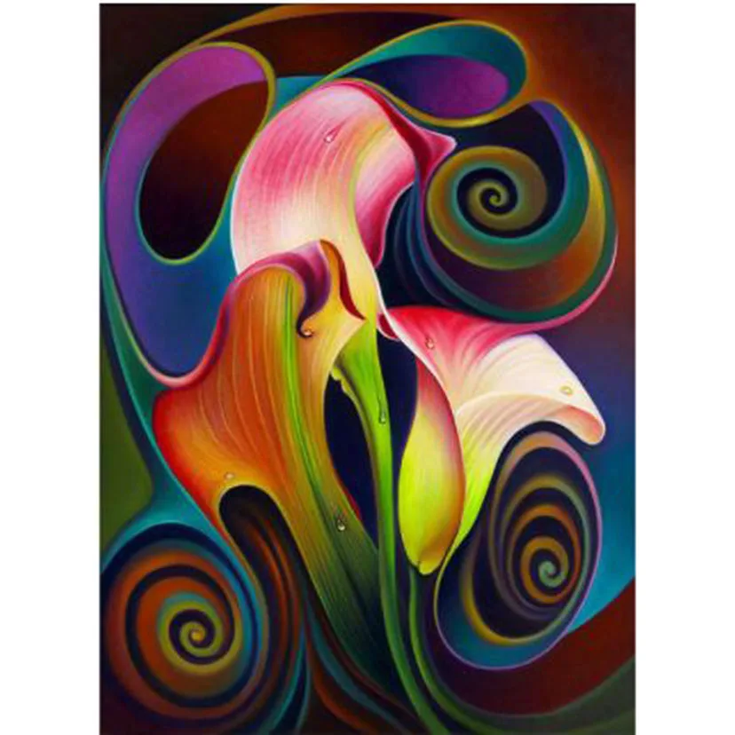 Алмазная 5D картина «сделай сам», полное абстрактное изображение стразы, мозаика, вышивка крестиком, домашний декор, подарок LA062