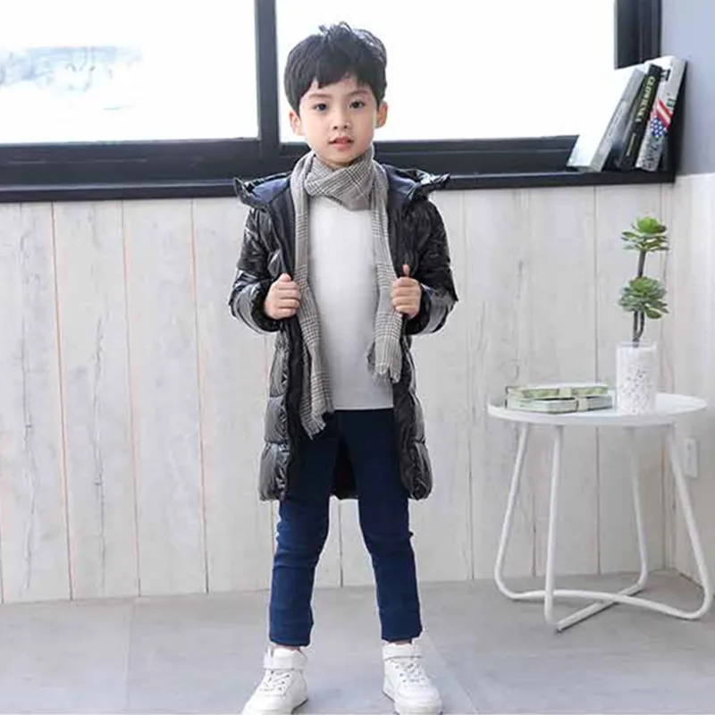 Детская пуховая куртка для мальчиков и девочек водонепроницаемая парка с