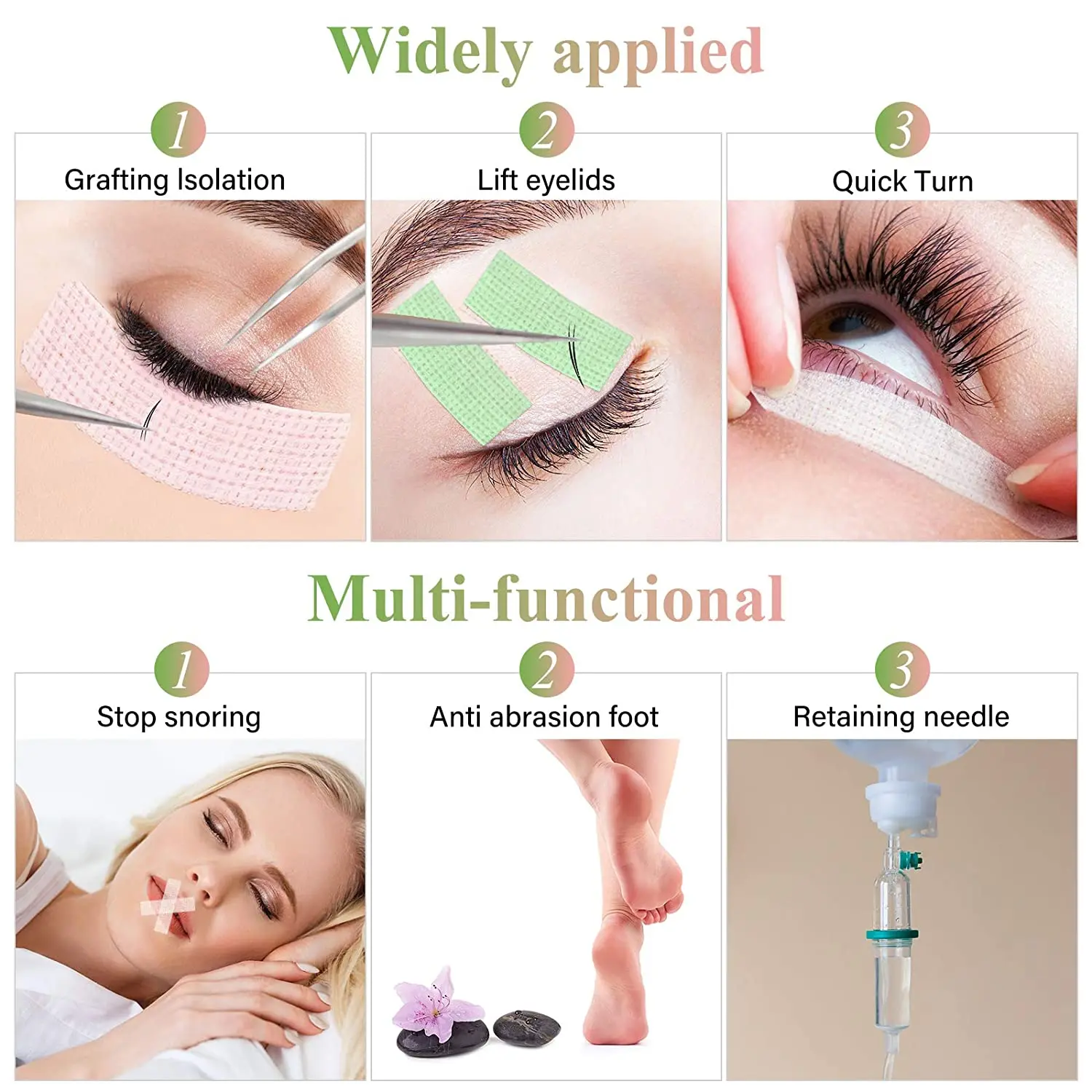 3/5/7 шт скотч лента для наращивания ресниц Клей под накладки глаз дышащая