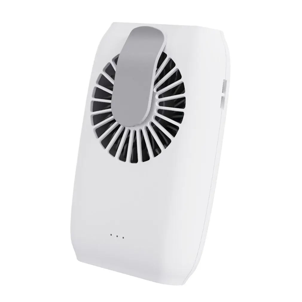 

Handheld Personal Mini Fan Hanging Neck Fan USB Rechargeable Portable Desktop Fan Cooler with Strap Adjustable 3 Speed