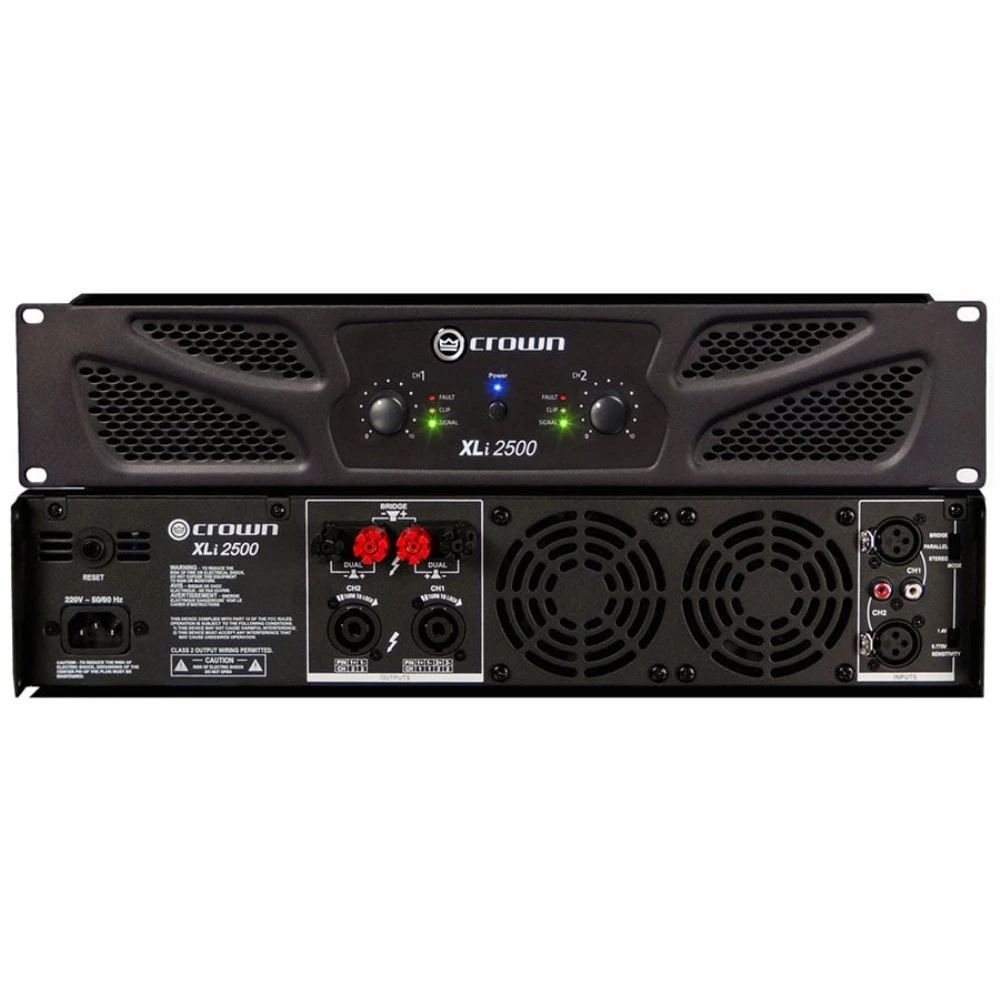 Усилитель мощности CROWN XLi 2500 профессиональное аудиооборудование для диджея