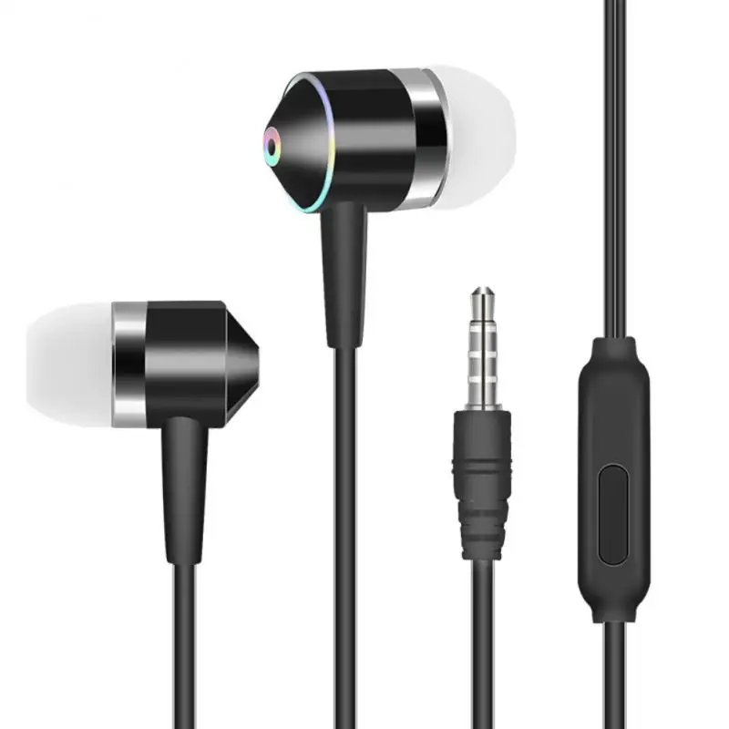 

3.5mm Earphones For Xiaomi Samsung With Mic 1.2M Headset Headphone Built-in Microphone In Ear Wired Earphone For Smartphones