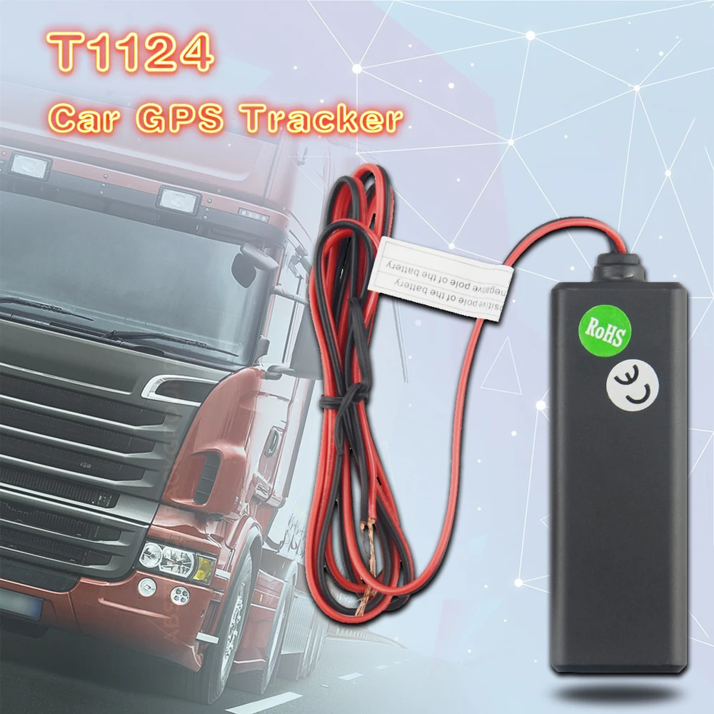 T1124 автомобильный трекер локатор в реальном времени Gps Gsm Gprs Sms для мотоцикла