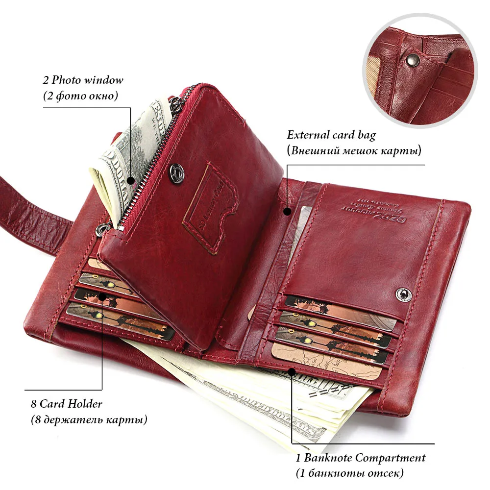 Женские кошельки из 2022 натуральной кожи короткий Роскошный кошелек для монет