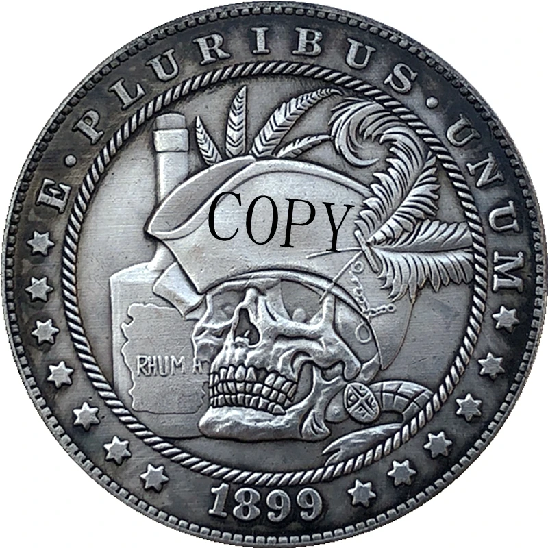 Хобо никель 1899-S сша Морган доллар Монета КОПИЯ Тип 213 | Дом и сад