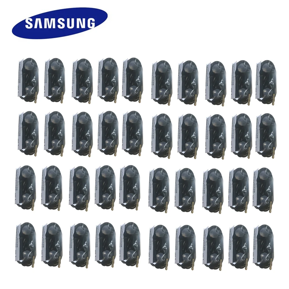 Черные наушники вкладыши Samsung EHS64 с микрофоном проводной контроллер Поддержка