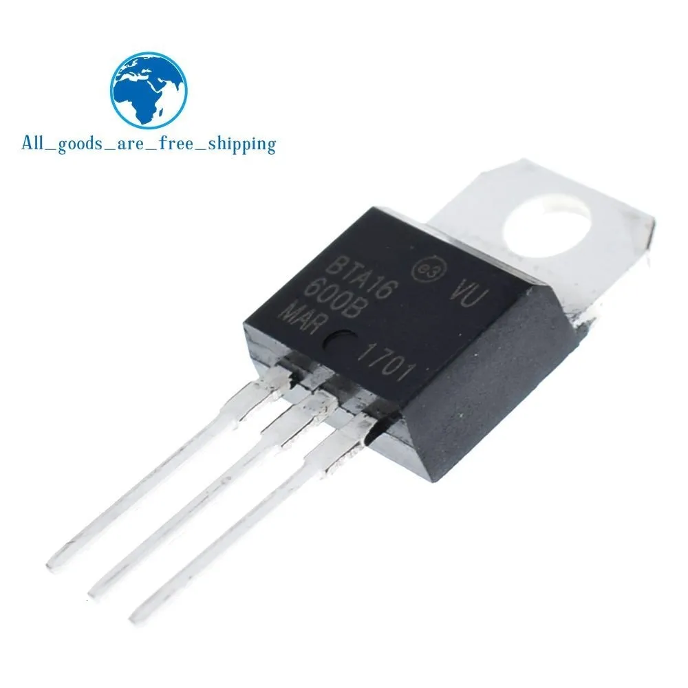 10 шт. BTA16-600B-220 BTA16-600 TO220 16-600B BTA16 600V 16A симисторов и