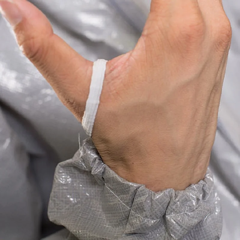 4570 серого цвета с капюшоном защитный комбинезон высоким уровнем