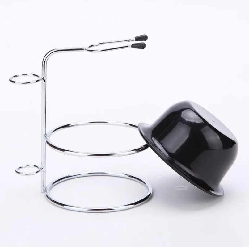 

1 set Men Shaving Brush Bowl with holder razor beard comb cleaning bowl stand kit