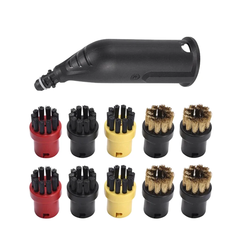 

Steam Cleaner Crevice Nozzle+Wire Nozzle Brushes X 10 for KARCHER Steam Cleaner Absolute Home Appliance