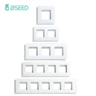 Bseed ЕС Великобритания Россия стандарт жемчуг Хрустальная рамка белая черная блестящая серая настенная розетка сделай сам деталь для украшения дома