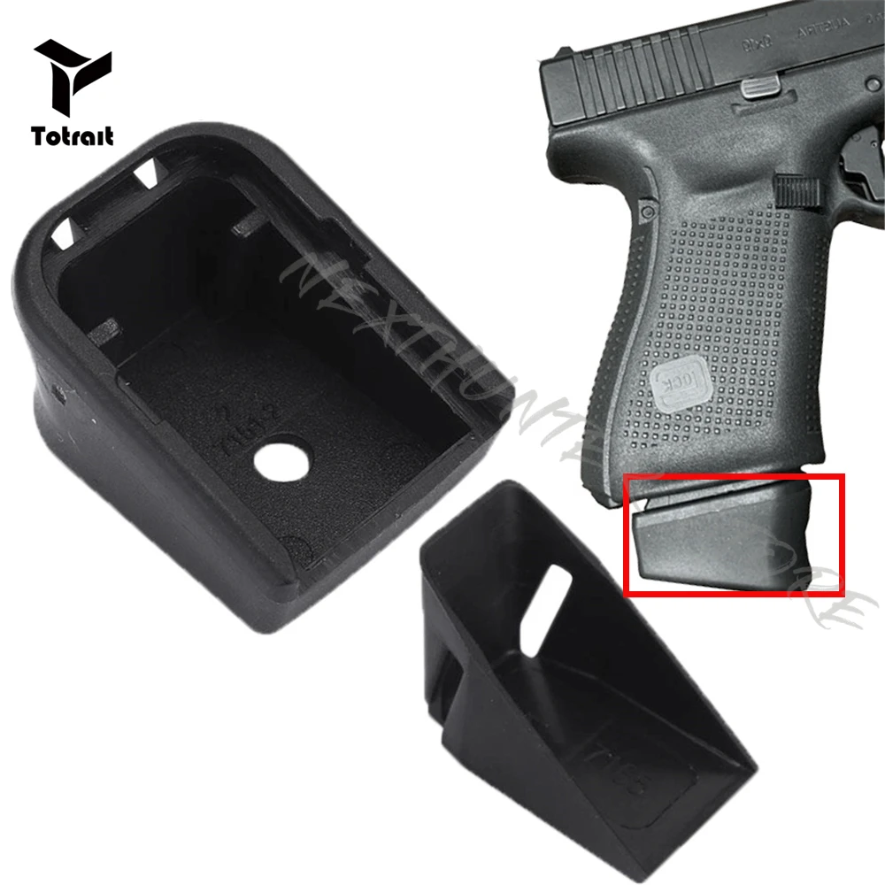 Тактический Glock + 2 PLUS Magazine Extension Base Pad адаптер для охоты 17 19 22 23 24 25 26 27 28 31 32 33