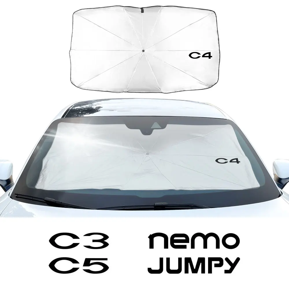 

Car Windshield Sunshade Parasol Cover For Citroen Berlingo C1 C2 C3 C4 C4L C5 C6 C8 C-Crosser C-ELYSEE Jumpy Nemo Xsara VTS