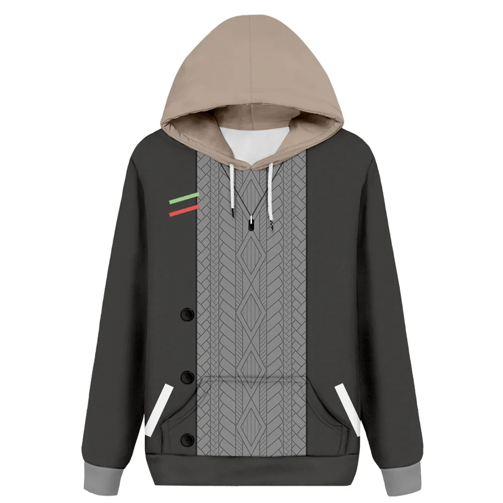 

Толстовка для косплея Kanae Vtuber, толстовка с капюшоном с 3D принтом, мужская и женская Повседневная Уличная одежда, пуловер