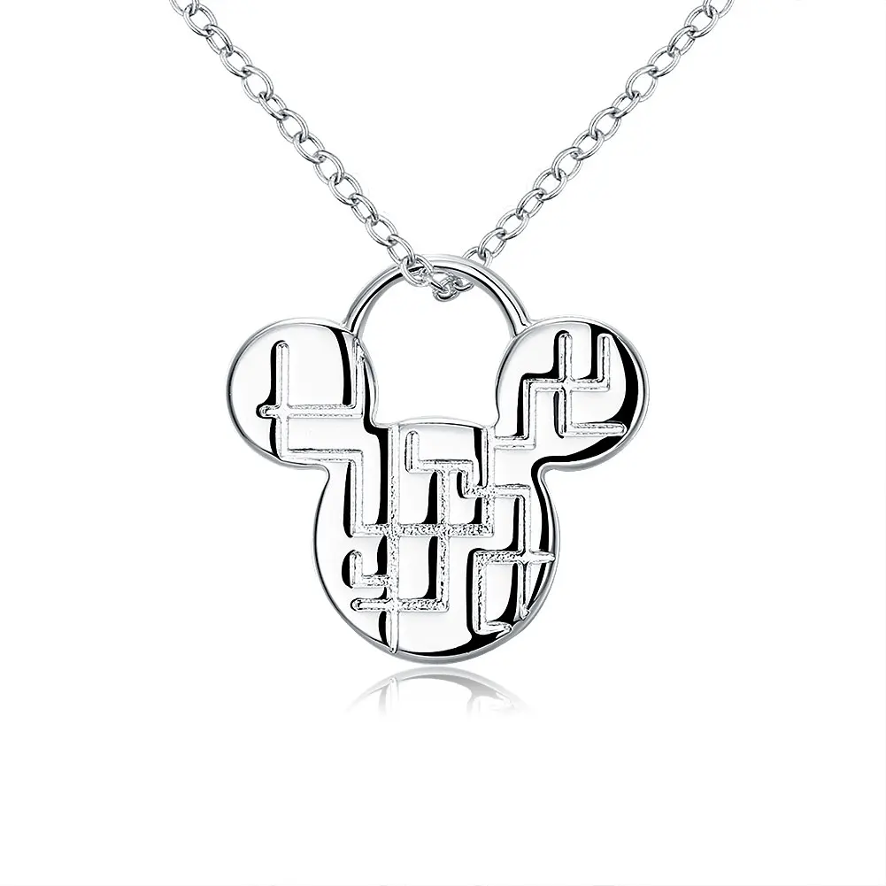 925 стерлингового серебра с милой подвеска Микки мауз Подвеска для женщин