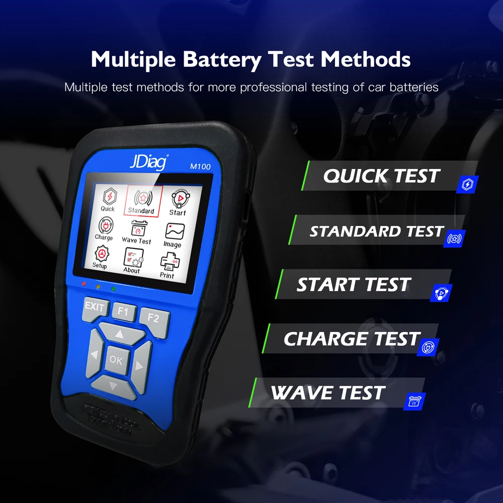 Jdiag M100 Motorcycle Tester Diagnostic Tool Encoding Keys TPS ABS Anti-theft Test Multi-Language for Kawasaki Yamaha Suzuki | Автомобили - Фото №1