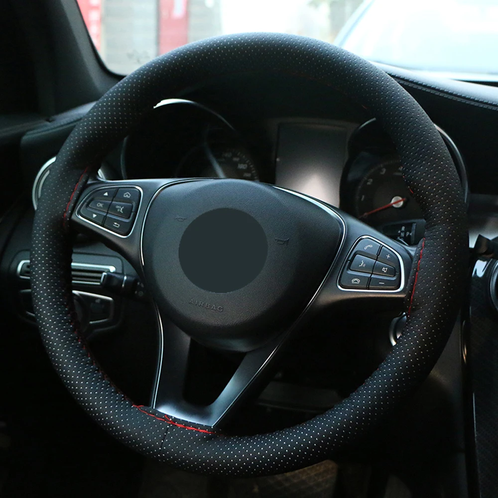 Универсальный чехол рулевого колеса автомобиля Авто оплетка из искусственной