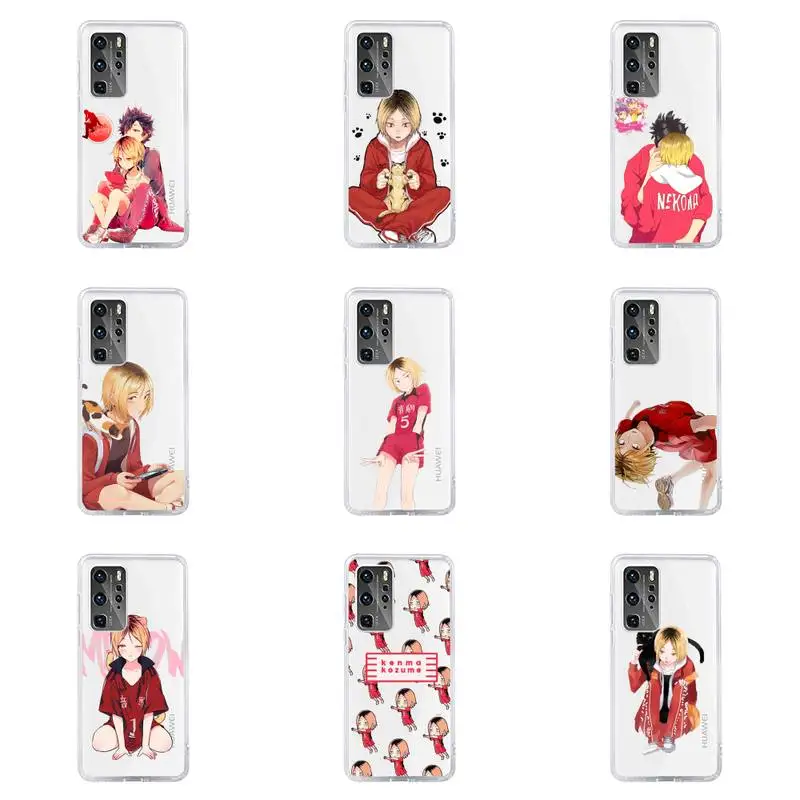 

Kenma Kozume of Haikyuu Phone Case For Huawei P40 P30 P20 Mate Honor 10i 30 20 i 10 40 8x 9x Pro Lite Transparent Cover