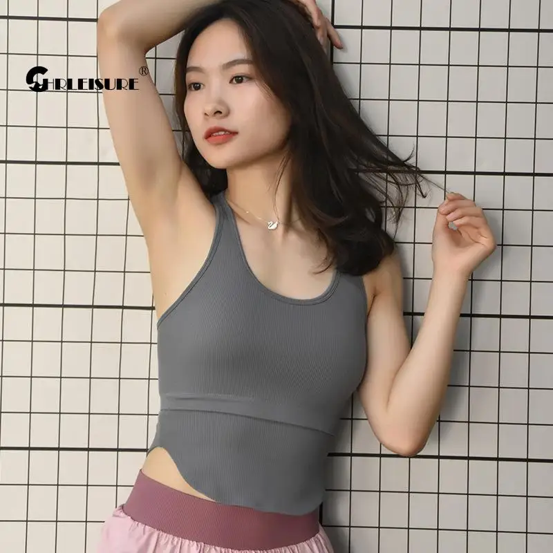 

CHRLEISURE Gather Sports Top X-Shaped Cross Beauty Back цельный жилет бюстгальтер для йоги и тренажерного зала эластичный Быстросохнущий дышащий бюстгальтер для бе...