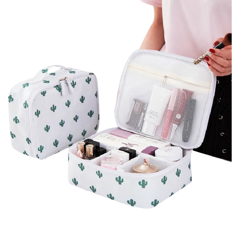 New Ladies Mini Casual Portable Cosmetic Bag Travel Hand Trumpet High Capacity Waterproof Makeup Organizer | Дом и сад
