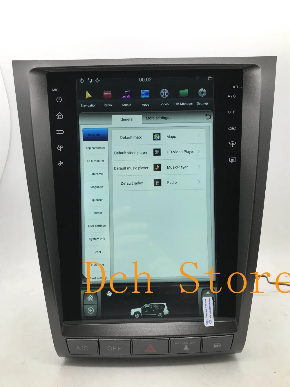 12,1 ''вертикальный экран tesla стиль Android 8,1 PX6 автомобильный dvd-плеер gps навигация для lexus GS GS300 GS460 GS450 GS350 2004-2011