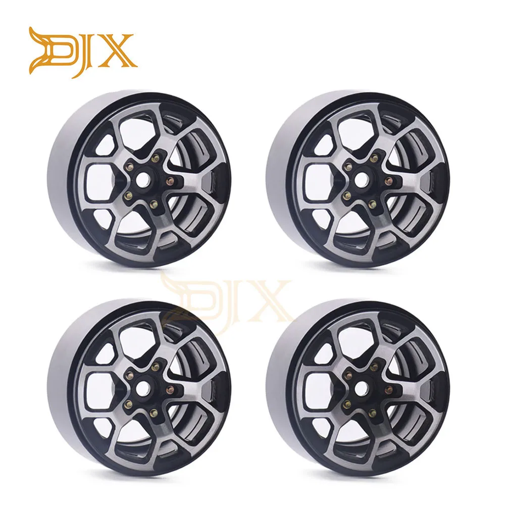 

4PCS 2.0" Metal Beadlock Wheels Fit 1.9" Tires for 1/10 RC Crawler Axial SCX10/SCX10 II 90046 Traxxas TRX-4 D90
