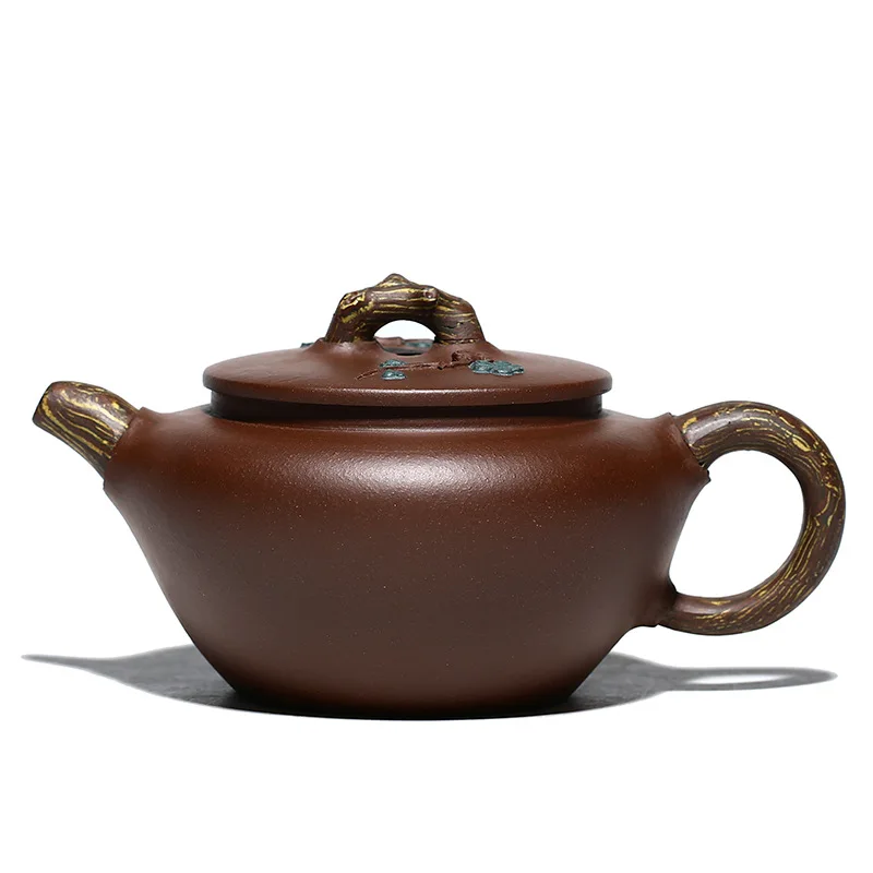 

Creative tree stump Meixiang flat ancient purple clay teapot