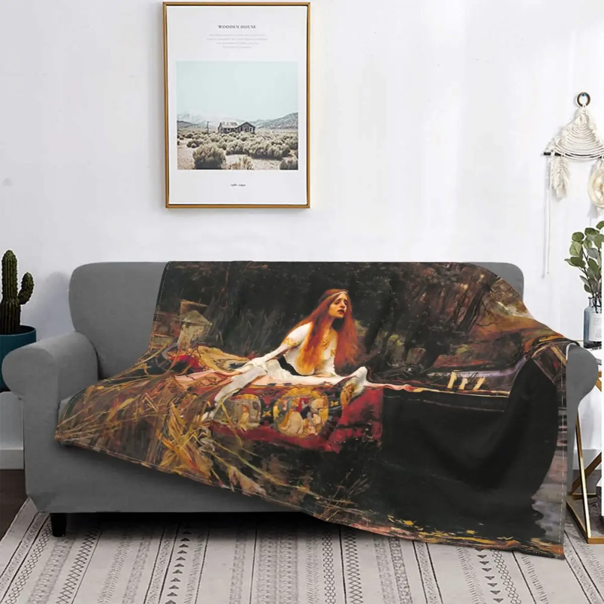 

The Lady Of Shalott By Blanket Bedspread Bed Plaid Comforter Bed Covers Hoodie Blanket Beach Towel Luxury