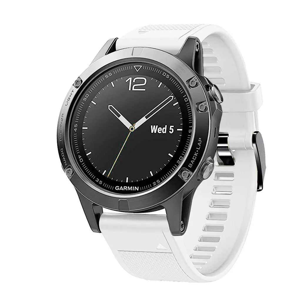 Ремешок силиконовый для Garmin Fenix 5S 5X 6 6S 6X Pro Plus спортивный сменный Браслет наручных