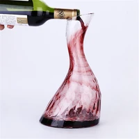 swan design handmade crystal red wine pourer glass decanter brandy decant set jug bar champagne water bottle party gift