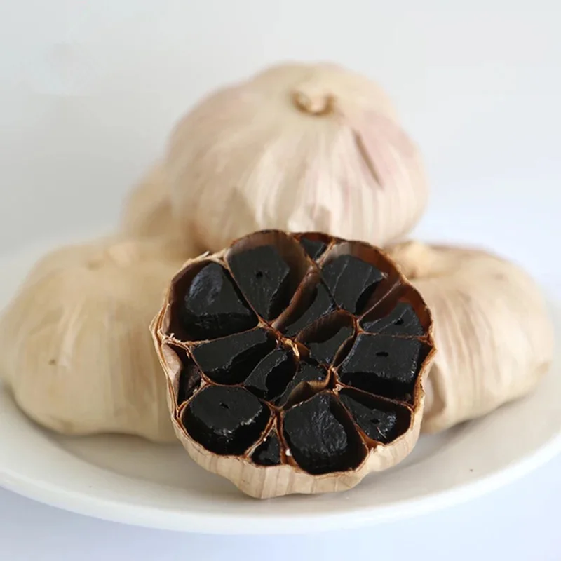 

120 days fermented canned 500g organic black garlic, free shipping