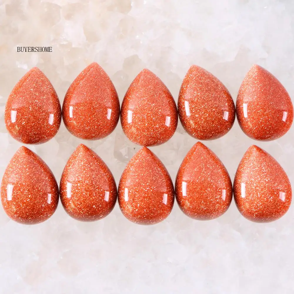 Капли воды 18x13 мм кабошон Многоцветный натуральный камень бусины для