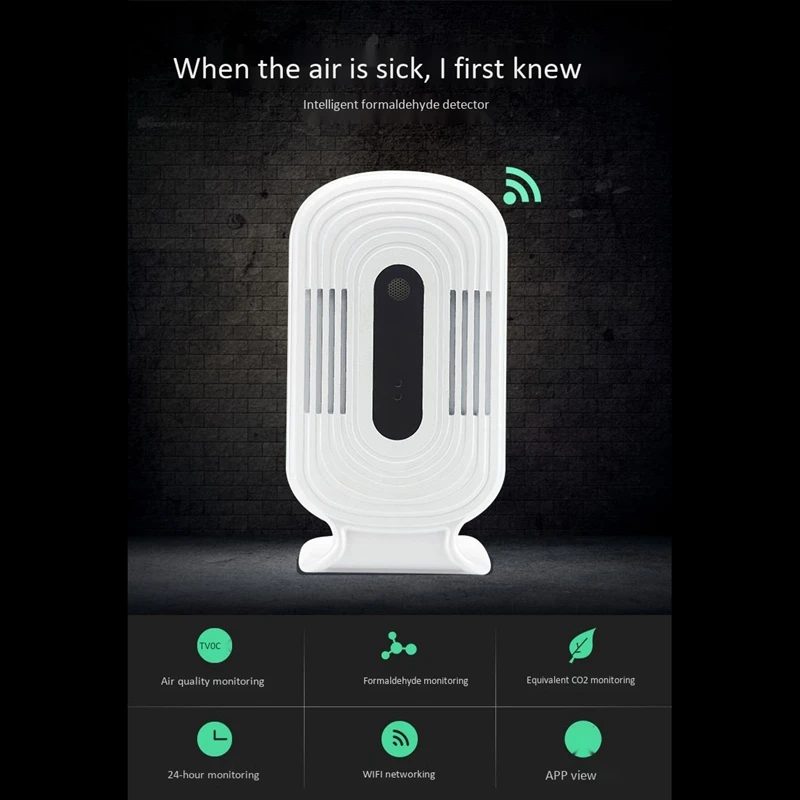 Интеллектуальный тестер качества воздуха TVOC Jq-300 умный WiFi домашний измеритель
