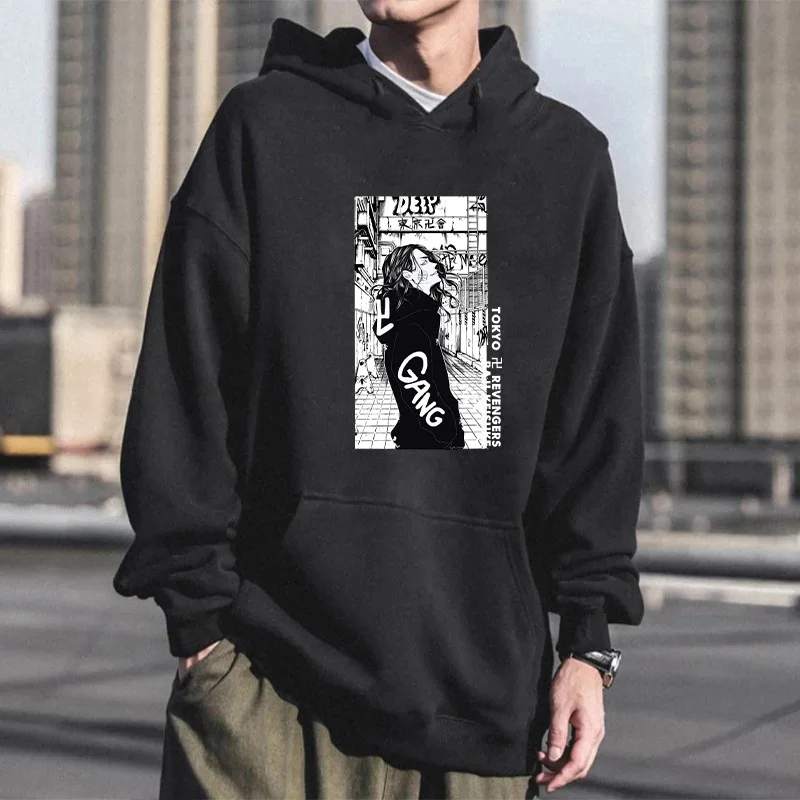 

Толстовка мужская для косплея, аниме Токийский майзер, уличная одежда, свитшот, пуловер в стиле Харадзюку, Baji Keisuke Draken Takemichi
