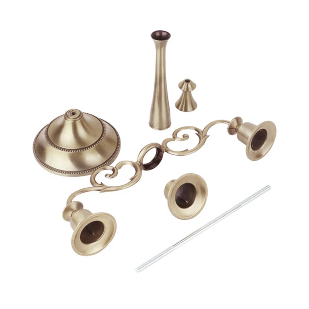 Подсвечник из сплава в скандинавском стиле трехголовый подсвечник для вечерние