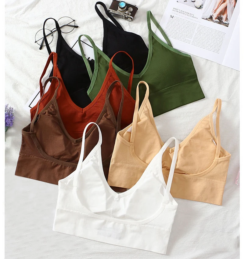 Сексуальный спортивный бюстгальтер с U образным вырезом на спине Женский Топ для