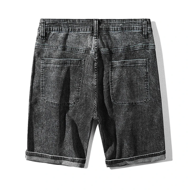 GXXH мужские Джинсовые шорты плюс Размеры 28 48 Big and Tall Mens рваные джинсы стрейч Ретро