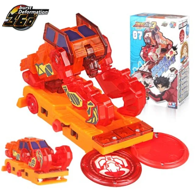 

Wild screechers burst speed deformation car action figures 360 flips capture wafer transformation car for kids toys