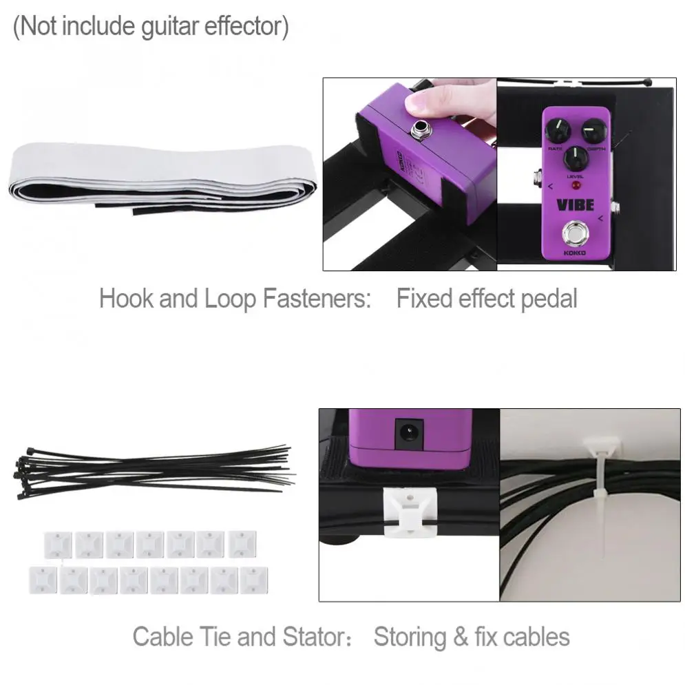 Панель для создания гитарных эффектов 47x27 см Педальная панель сделай сам с